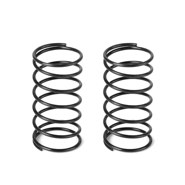 LC Racing L6274 front springs for L32.1, 6T, 1.1D model, showing close-up of coiled metal springs in black color.