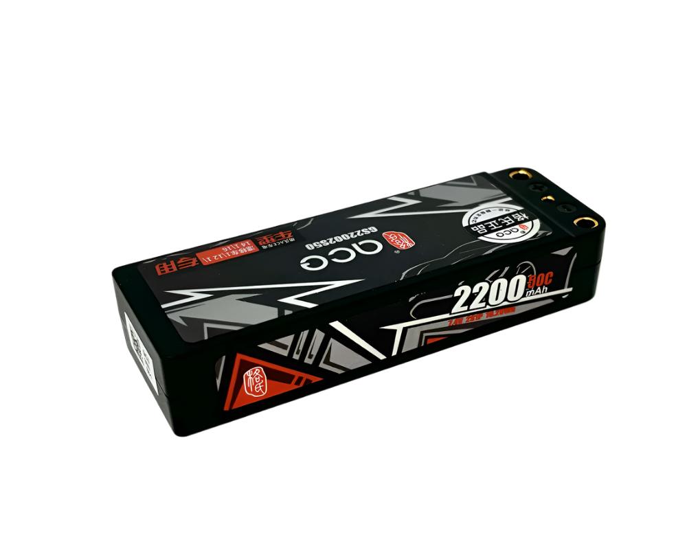 LC Racing Expert Truggy bundle with Hobby Addicts 2200mAh LiPo battery, showcasing the RC truggy and battery pack in detail.