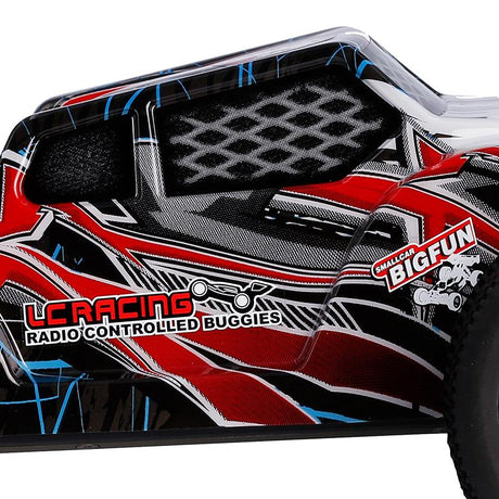 LC Racing L6243 1/14 EMB-TG Lexan Truggy Body, painted, with detailed aerodynamic design for RC off-road trucks.