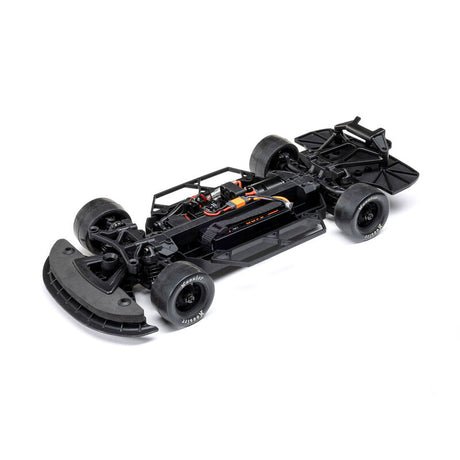 Losi 1/12 asphalt late model 2s AWD RC race car with detailed body and racing wheels, ready for high-speed remote control racing.
