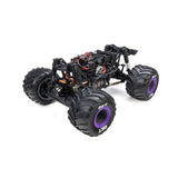 Losi 1/18 Mini LMT Sparkle Smash 2S 4X4 brushed monster truck with detailed body and large off-road tires.