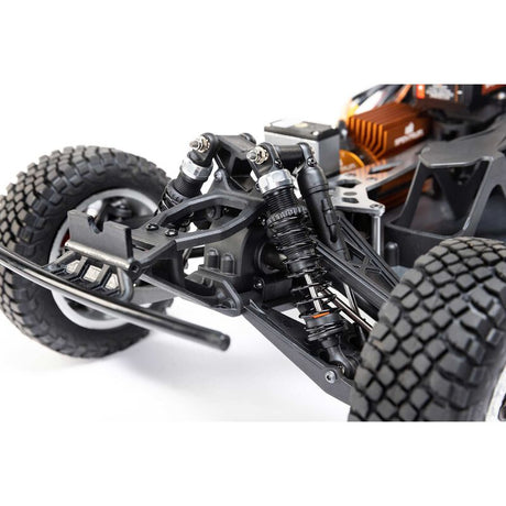 Losi 1/10 Baja Rey 2.0 Ford Raptor 4x4 RTR brushless remote control truck with detailed body and off-road tires.
