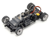 Kyosho Mini-Z RWD MR-04 Audi R8 LMS 2015 RC car in white, detailed miniature racing car with realistic design and branding.