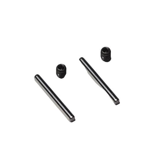 Atomic RC MRX front arm pin set with two black metal pins for RC car front suspension repair.