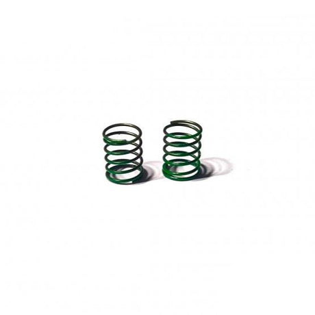 Atomic RC MRX vertical side spring for RC cars, showing the black spring with metal coil and mounting components.
