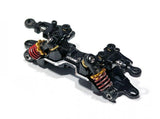 Atomic RC MRX double wishbone suspension conversion kit with detailed components for improved RC handling and performance.