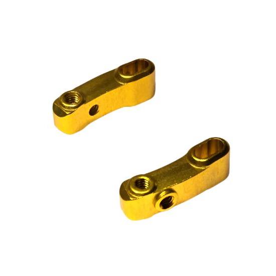 Atomic RC MRX and MRZ aluminum front knuckle V2 for RC cars, featuring durable metal construction and precise fit.