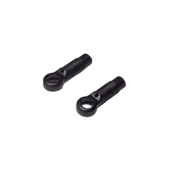 Atomic RC MRX side damper tubes, a set of two, designed for RC car suspension system, showcasing metallic components and precise engineering.