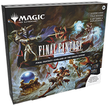 Magic: The Gathering Final Fantasy Holiday Scene Box featuring fantasy characters and festive holiday design by Wizards of the Coast.