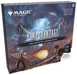 Magic: The Gathering Final Fantasy Holiday Scene box featuring colorful fantasy artwork and collectible card game elements.