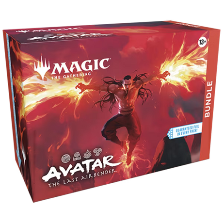 Avatar The Last Airbender themed Magic: The Gathering bundle with cards and accessories from Wizards of the Coast.