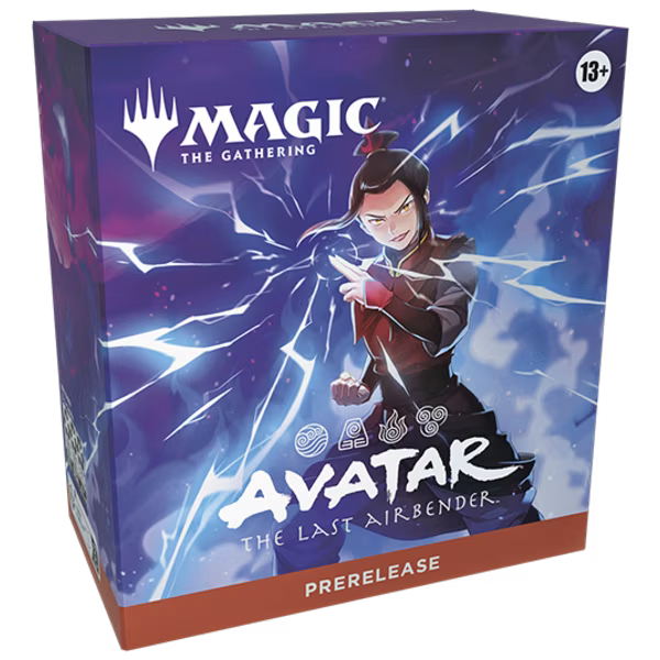 MTG Avatar The Last Airbender Prerelease Pack featuring cards and packaging from Wizards of the Coast.