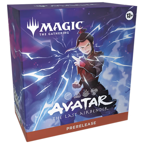 MTG Avatar The Last Airbender Prerelease Pack featuring cards and packaging from Wizards of the Coast.