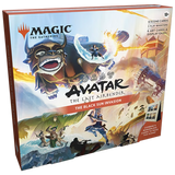 Avatar The Last Airbender scene box from Magic: The Gathering by Wizards of the Coast, featuring colorful character artwork and game scene.