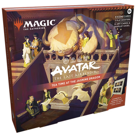 Avatar The Last Airbender scene box from Wizards of the Coast featuring detailed artwork and collectible packaging.