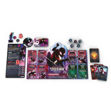 Marvel Dice Throne 4-Hero Box featuring Spider-Man, Scarlet Witch, Thor, and Loki with colorful character artwork.