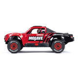 ARRMA 1/16 Mojave GROM 4x4 RTR brushed desert truck with rugged design and off-road tires, ready for outdoor adventures.