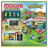 Hasbro Monopoly Pokémon board game with Pokémon-themed game pieces and colorful Pokémon illustrations on the box.