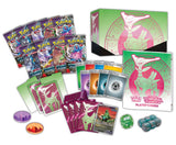 Pokémon TCG Elite Trainer Box from Pokémon: Temporal Forces set, featuring booster packs, card storage, and accessories.