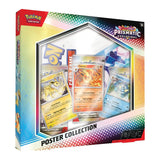 Pokémon TCG Prismatic Evolutions Poster Collection featuring colorful Pokémon card artwork and vibrant design elements.