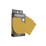 Orange Nebula Curator Palette Series standard sleeves for card storage, featuring a honey-colored design with a smooth surface.