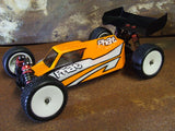 Phat Bodies Hammer Buggy RC body with 225mm wheelbase, featuring detailed design and clear windows, suitable for RC car racing.
