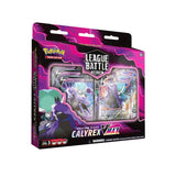Pokemon Shadow Rider Calyrex VMAX League Battle Deck featuring Pokémon TCG cards and booster packs for strategic gameplay.