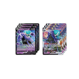 Pokémon Pokémon TCG Shadow Rider Calyrex VMAX League Battle Deck featuring Calyrex VMAX card and game accessories.