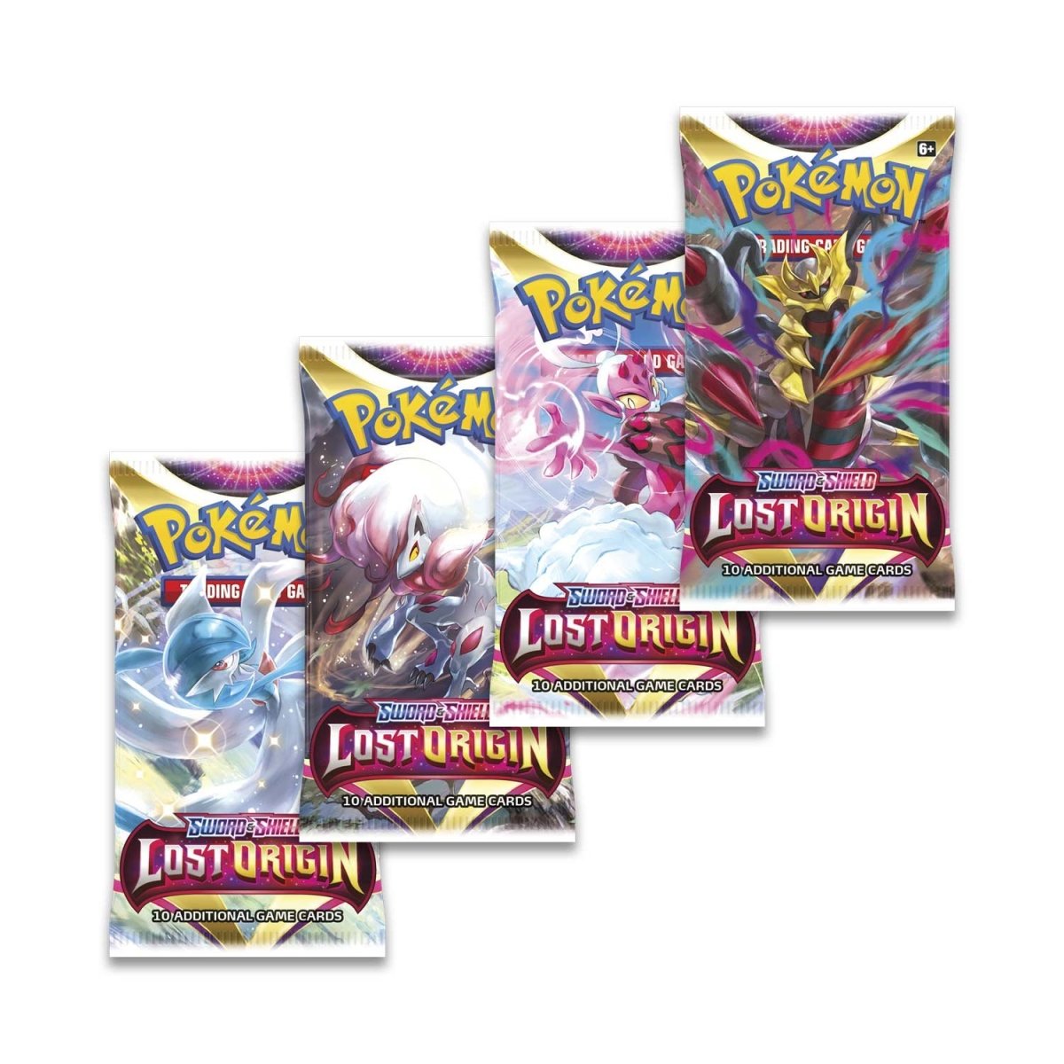 Pokemon Lost Origin Booster Pack for Pokémon TCG, featuring colorful booster pack design with Pokémon characters on the front.