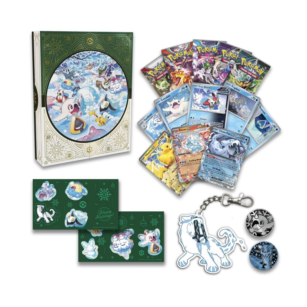 Pokémon 2024 Holiday Calendar featuring colorful Pokémon characters and festive holiday-themed design.