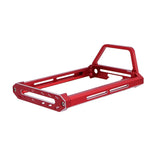 Red aluminum frame protector for Flysky NB4 RC car radio from Powerhobby, designed to shield and enhance radio controller durability.