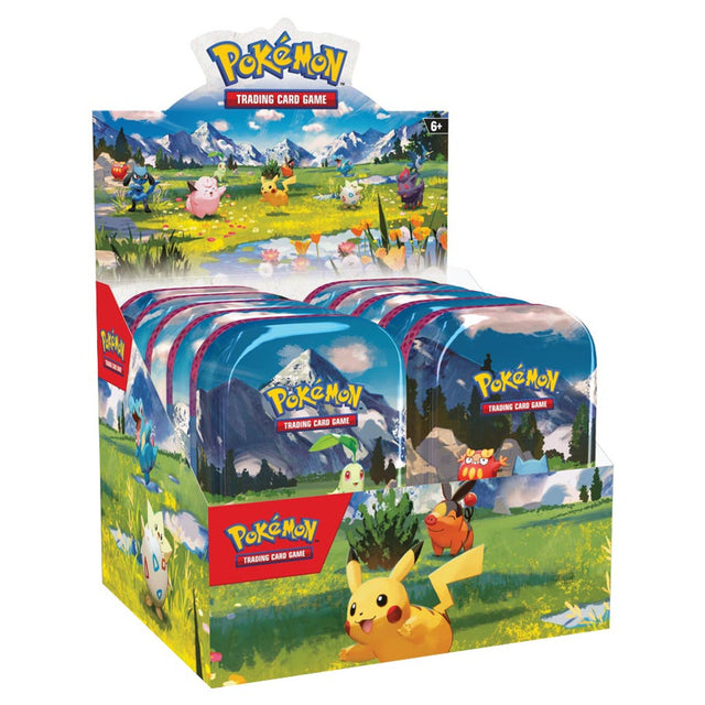 Pokemon Pokémon TCG Ascended Heroes Mini Tin box with colorful artwork and collectible cards inside.