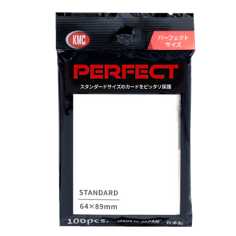 KMC Standard Perfect Fit card sleeves, 100-count, designed for protecting collectible trading cards.