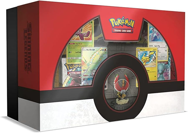 Pokémon Shining Legends Super Premium Collection box with Pokémon TCG cards, artwork, and collectible items from the Pokémon brand.