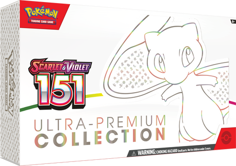 Pokémon TCG Scarlet & Violet 151 Ultra-Premium Collection box with cards, packaging, and accessories from Pokémon.