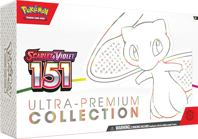 Pokémon TCG Scarlet & Violet 151 Ultra-Premium Collection box with cards, packaging, and accessories from Pokémon.