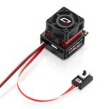Hobbywing QUICRUN 10BL60 G2 brushless sensored ESC for RC cars, featuring a compact black circuit board with connectors.