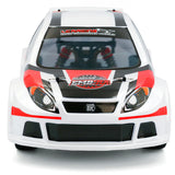 LC Racing EMB-RA 1/14 4WD Rally Car with detailed body and off-road tires, ready for RC racing action.