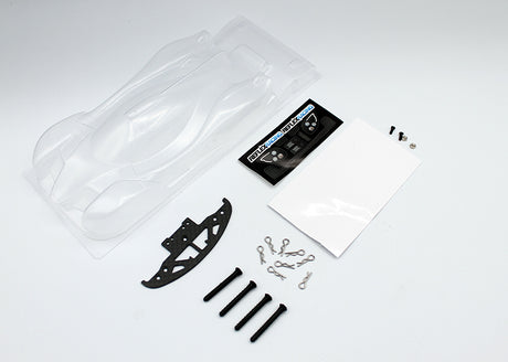 Reflex Racing RAD001-KIT LMP3 1/28 scale RC car Lexan body kit with detailed design and clear windows.