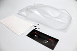 Reflex Racing RAD002 Mako GT 1/28 scale Lexan RC car body with aerodynamic design and clear finish.