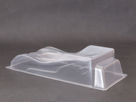 Reflex Racing RAD006 Rad Body Skillet Lexan body for RC car, showing lightweight, clear RC car body with mounting features.