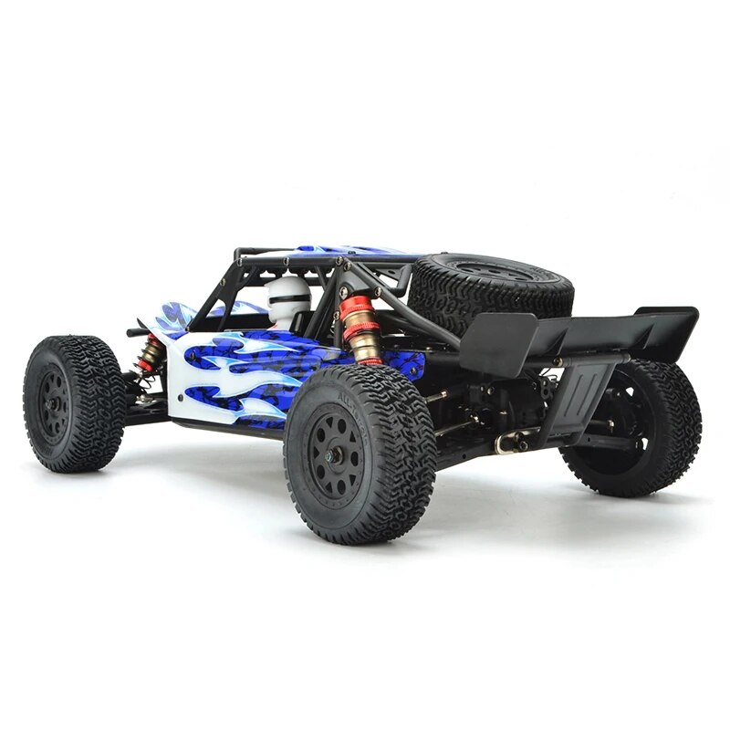 LC Racing EMB-DT 1/14 scale 4WD RTR desert truck RC car with brushless motor and rugged off-road tires.