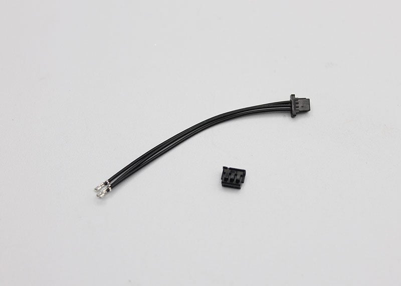 Set of five Reflex Racing PVC 50mm ESC connection wires for RC car electronics, shown in the image.