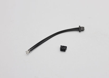 Reflex Racing PVC 50mm ESC connection wire for RC car parts, showing the black wire with connectors.