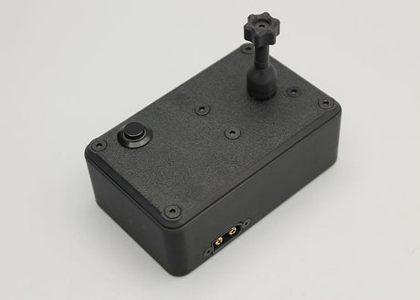 Reflex Racing RRE011 tire gluing machine for 1:28 scale RC cars, shown with parts and tools for precise tire assembly.
