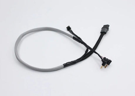 Reflex Racing RRE017 2mm Bullet to XT60 RC car charging cable in gray, designed for easy and secure battery connections.