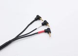 Reflex Racing RRE017 2mm Bullet to XT60 charging cable for RC car batteries, gray color, with connectors visible.