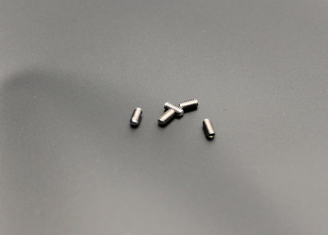 Reflex Racing RX28-039 M2x4mm set screws for RC car parts, showing small metal screws with threading and hex heads.