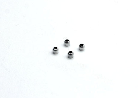 Reflex Racing RX28-051 3.55mm RC car pivot balls, close-up of durable metal components for remote control vehicle suspension.