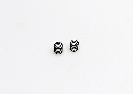 Black Reflex Racing RX28A-04 medium side spring for RC cars, shown in a close-up image.